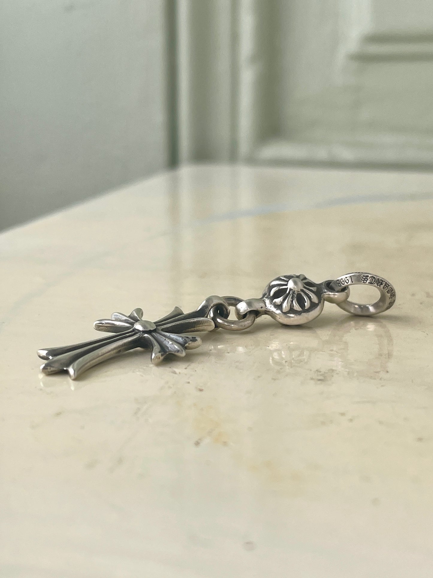 Chrome Hearts Tiny Cross Crossball Pendant