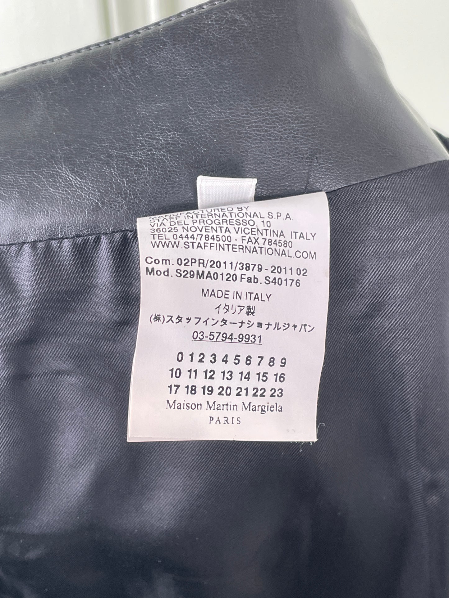 Maison Margiela AW11 Artisanal Faux Leather Maxi-Skirt