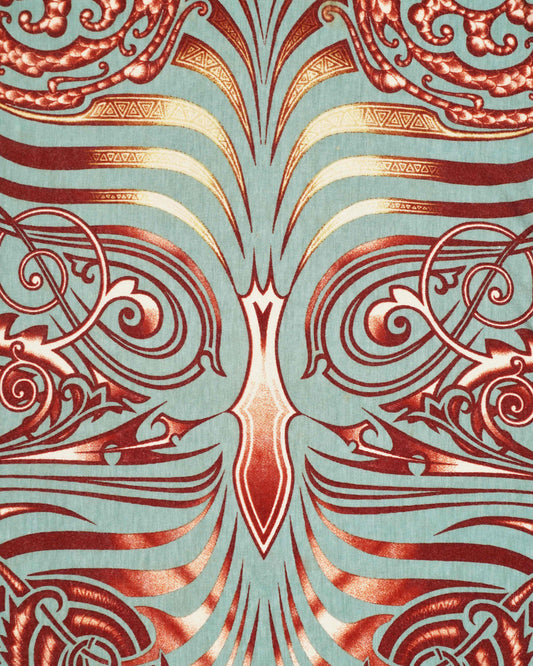 Jean Paul Gaultier SS96 "Cyberbaba" Maori Tribal-Tattoo Maxi Dress