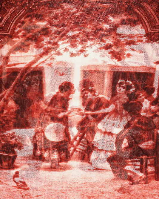 Jean Paul Gaultier SS98 Frida Kahlo French Coutyard Mesh Longsleeve