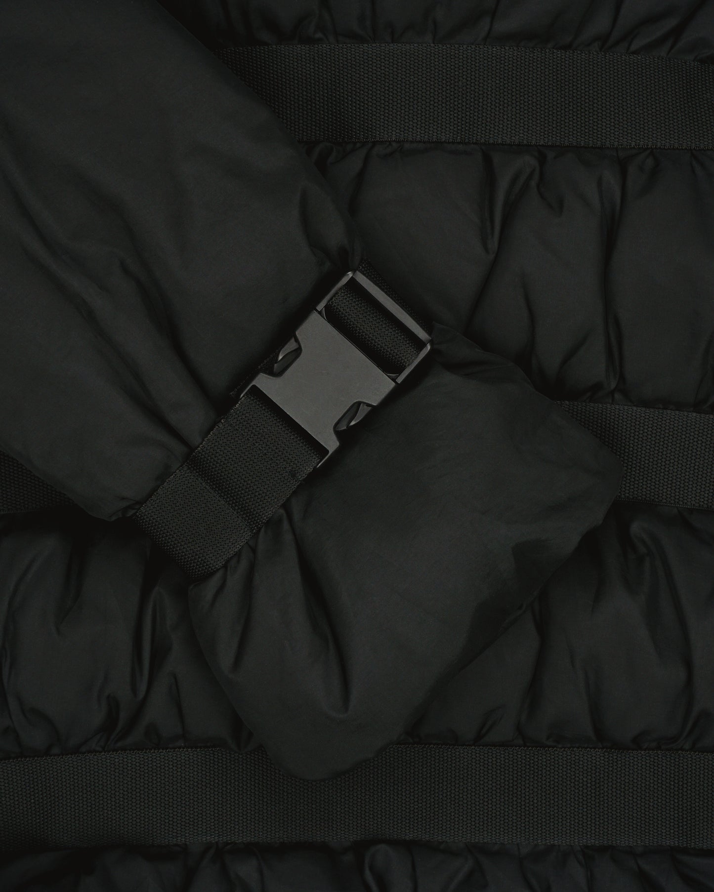 Jean Paul Gaultier AW03 Belted Bondage Puffer Jacket