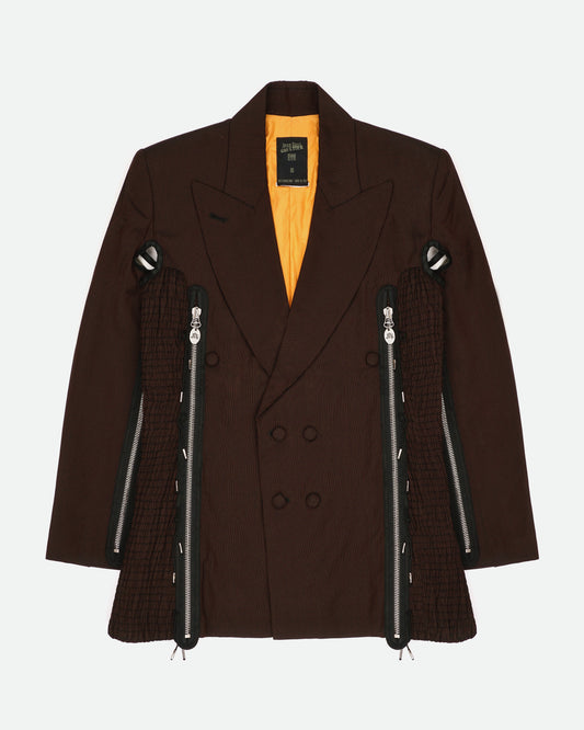 Jean Paul Gaultier AW89 FEMMES ENTRE ELLES Bondage Multi-Zipper Blazer