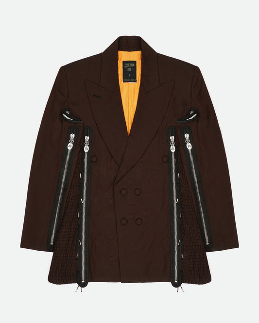Jean Paul Gaultier AW89 FEMMES ENTRE ELLES Bondage Multi-Zipper Blazer