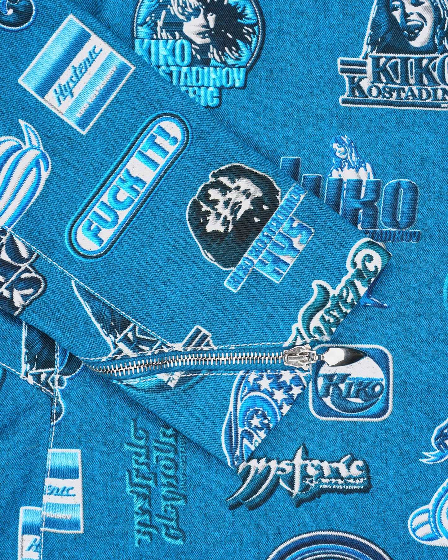 Kiko Kostadinov x Hysteric Glamour Print Multi-Zipper Denim Jacket
