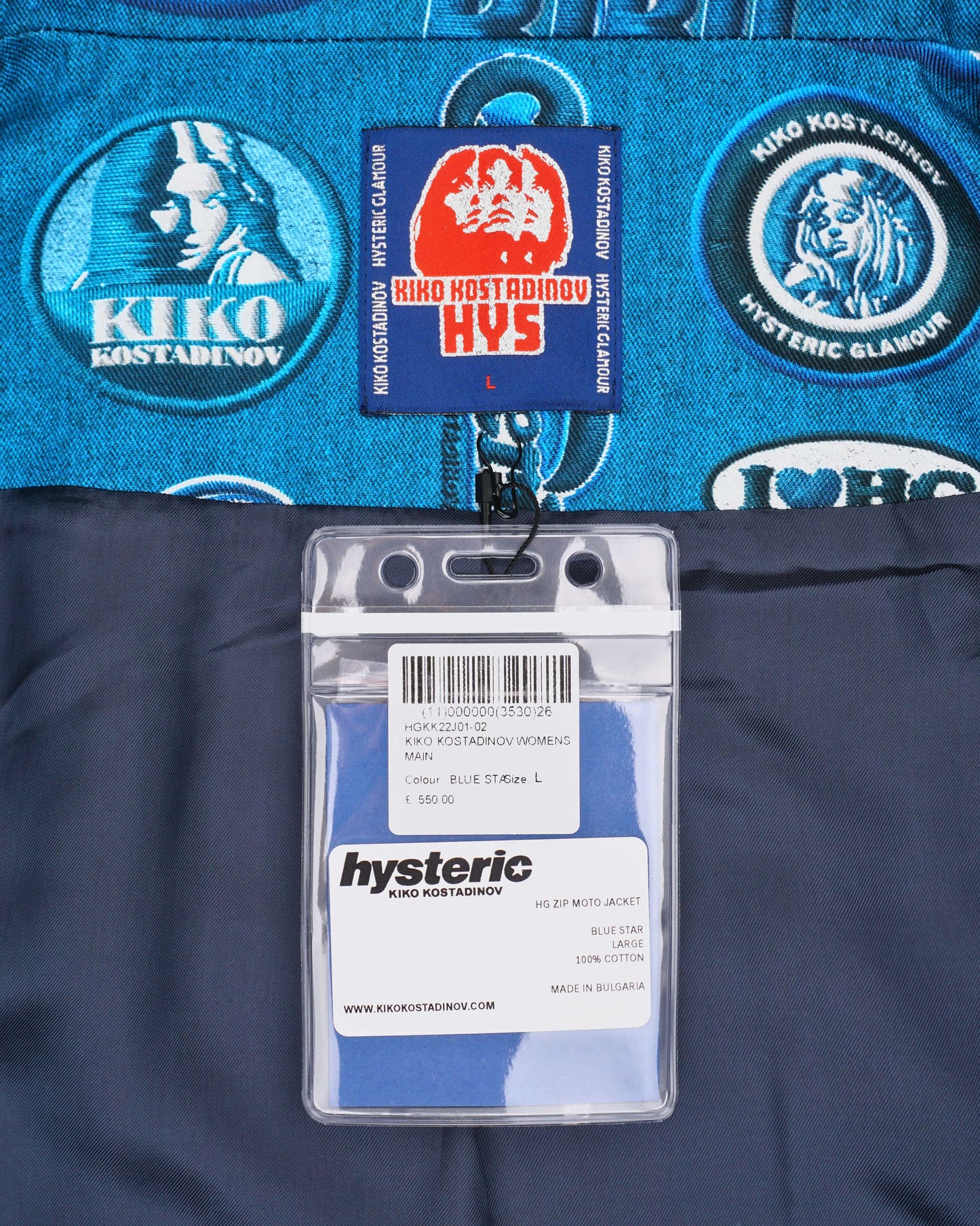 Kiko Kostadinov x Hysteric Glamour Print Multi-Zipper Denim Jacket