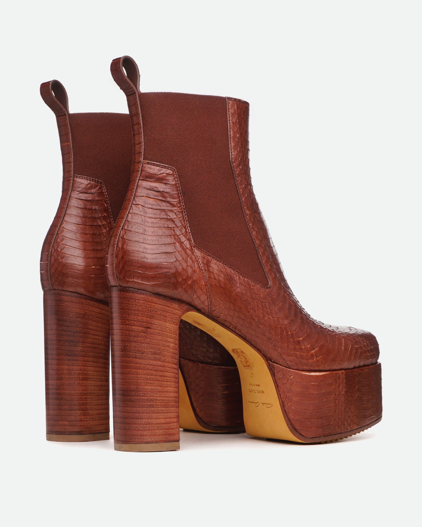 Rick Owens SS21 Phlegethon Sample Python Kiss Heels