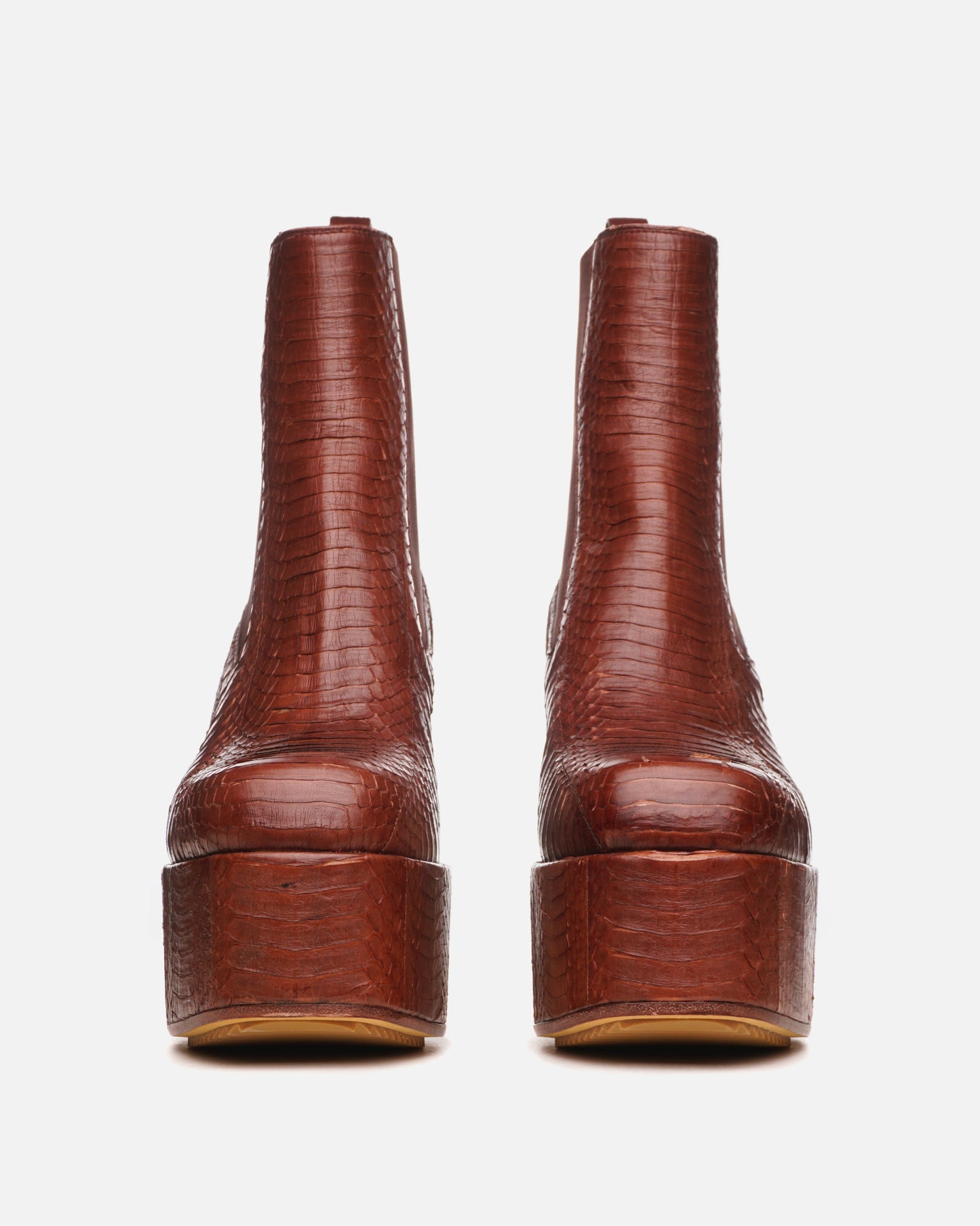 Rick Owens SS21 Phlegethon Sample Python Kiss Heels