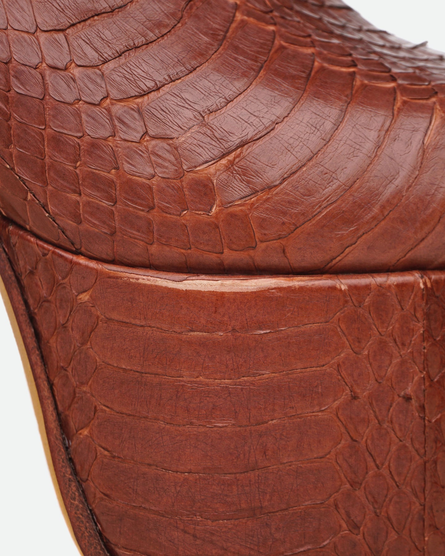 Rick Owens SS21 Phlegethon Sample Python Kiss Heels