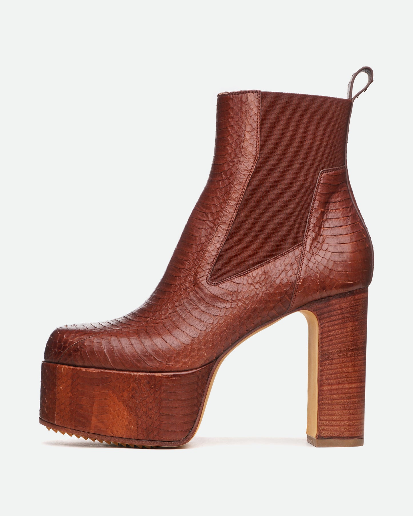 Rick Owens SS21 Phlegethon Sample Python Kiss Heels