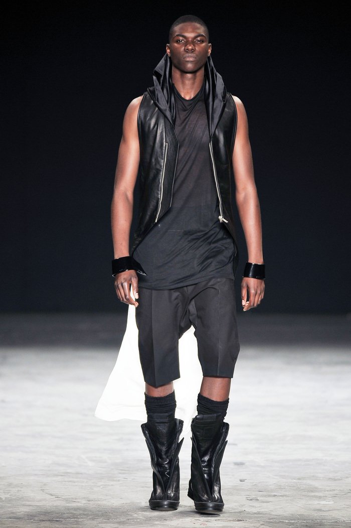 Rick Owens SS10 RELEASE Flying V Turbo Leather Vest