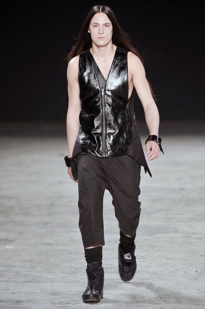 Rick Owens SS10 RELEASE Flying V Turbo Leather Vest