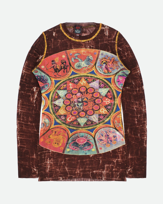Jean Paul Gaultier Astrology / Zodiac Sign Mesh Longsleeve