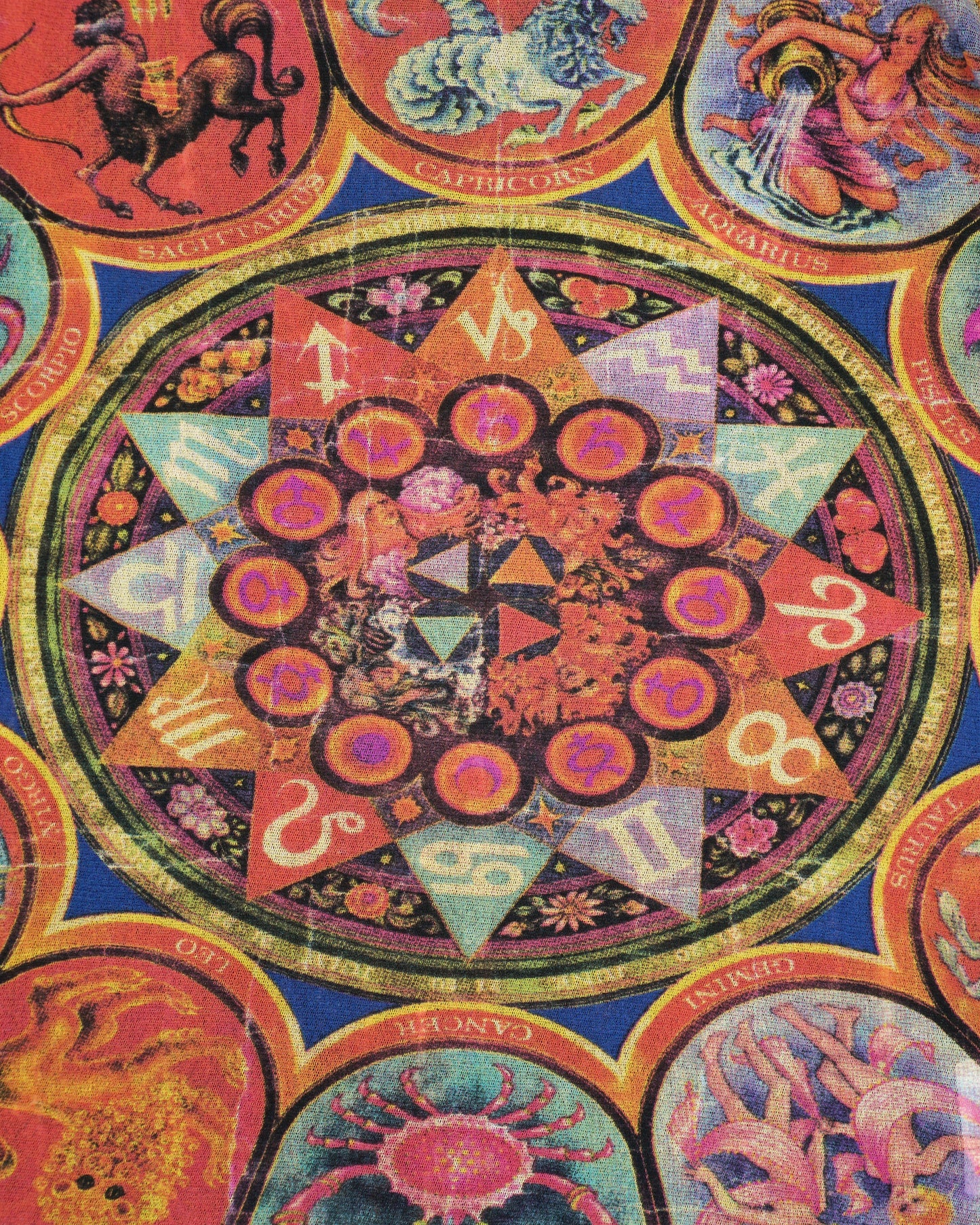Jean Paul Gaultier Astrology / Zodiac Sign Mesh Longsleeve