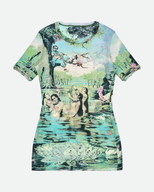 Jean Paul Gaultier SS98 Krishna Oriental Bath Mesh Top