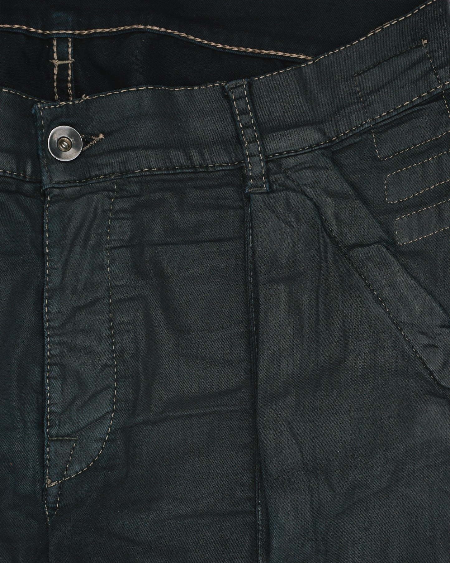 Rick Owens Drkshdw SS14 "Vicious" Memphis Waxed Denim Jeans