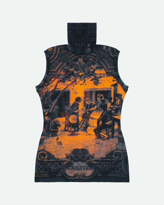 Jean Paul Gaultier SS98 "Frida Kahlo" Mesh Top
