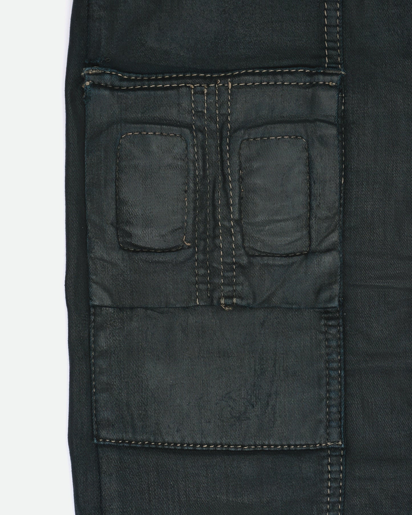Rick Owens Drkshdw SS14 "Vicious" Memphis Waxed Denim Jeans