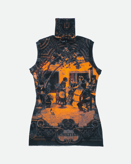 Jean Paul Gaultier SS98 "Frida Kahlo" Mesh Top