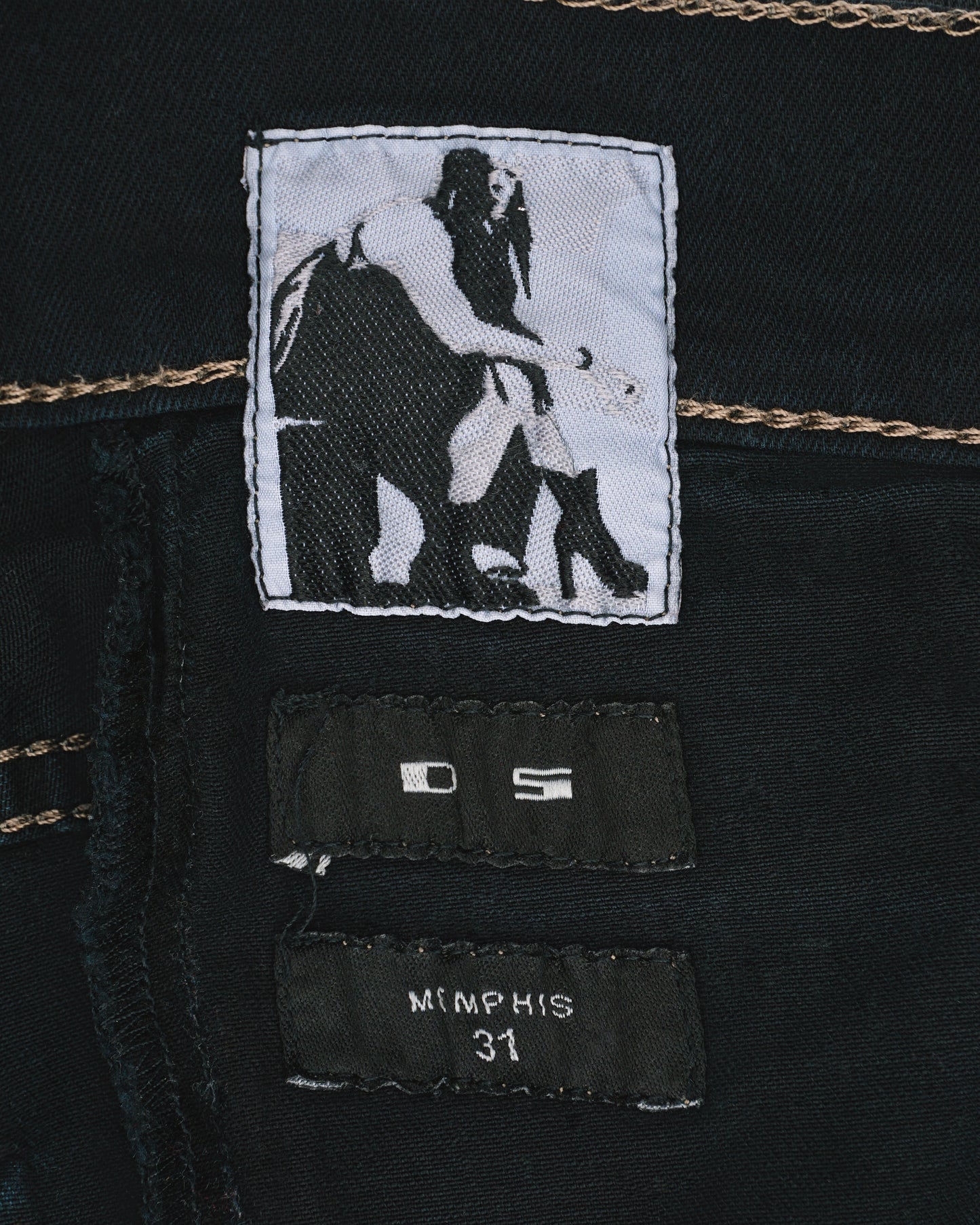 Rick Owens Drkshdw SS14 "Vicious" Memphis Waxed Denim Jeans