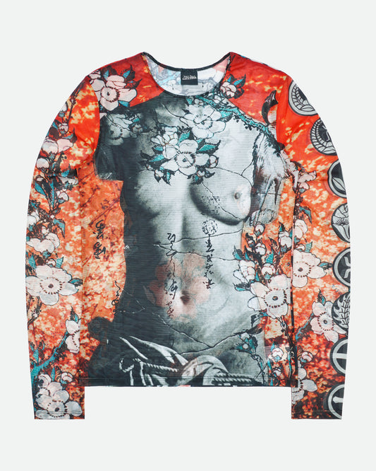 Jean Paul Gaultier Venus De Milo Mesh Longsleeve