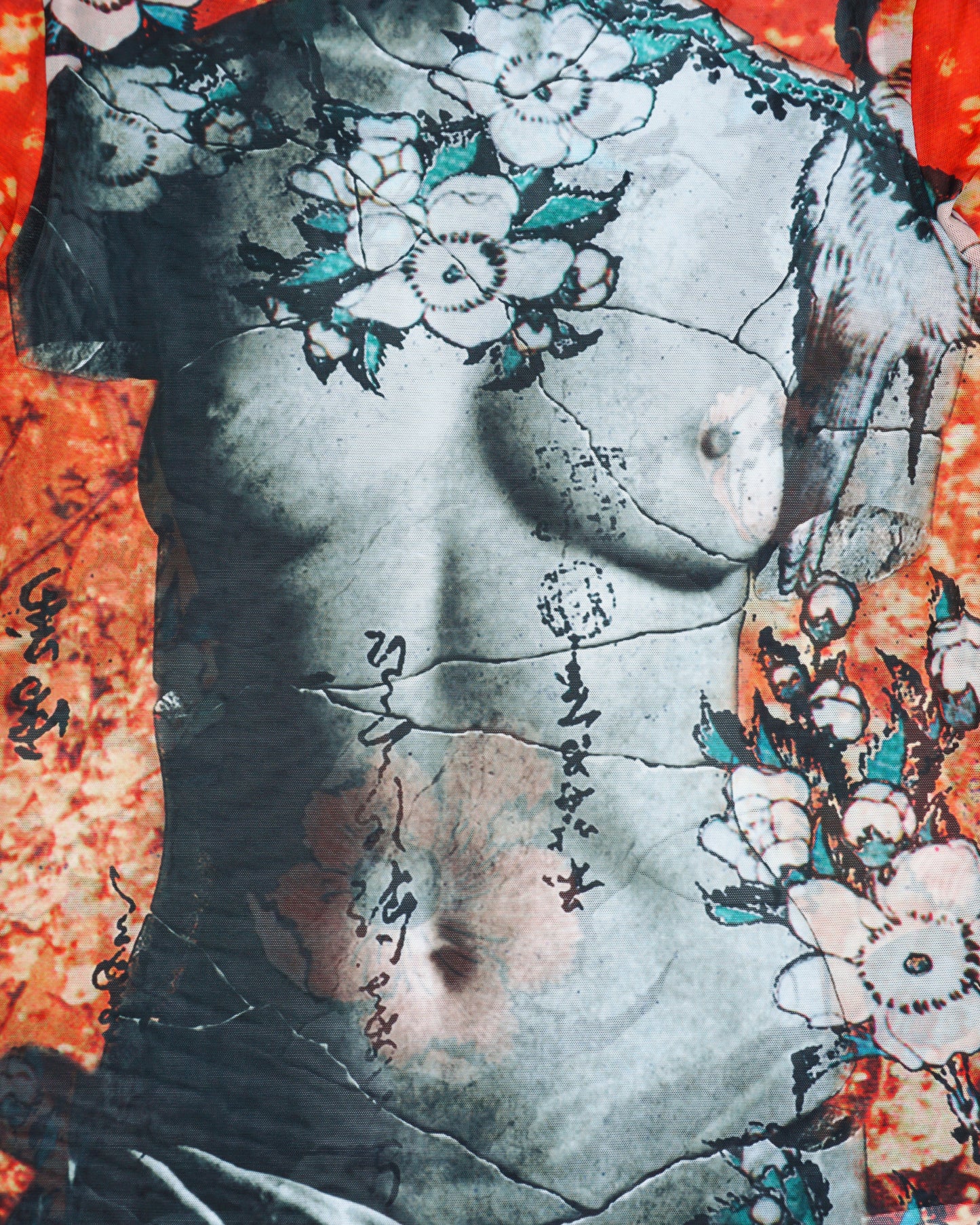 Jean Paul Gaultier Venus De Milo Mesh Longsleeve