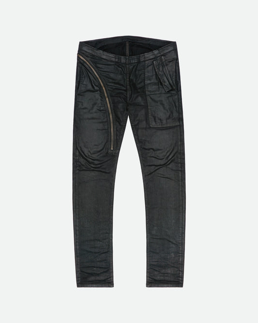 Rick Owens DRKSHDW SS15 "Faun" Coated Denim Aircut Pants