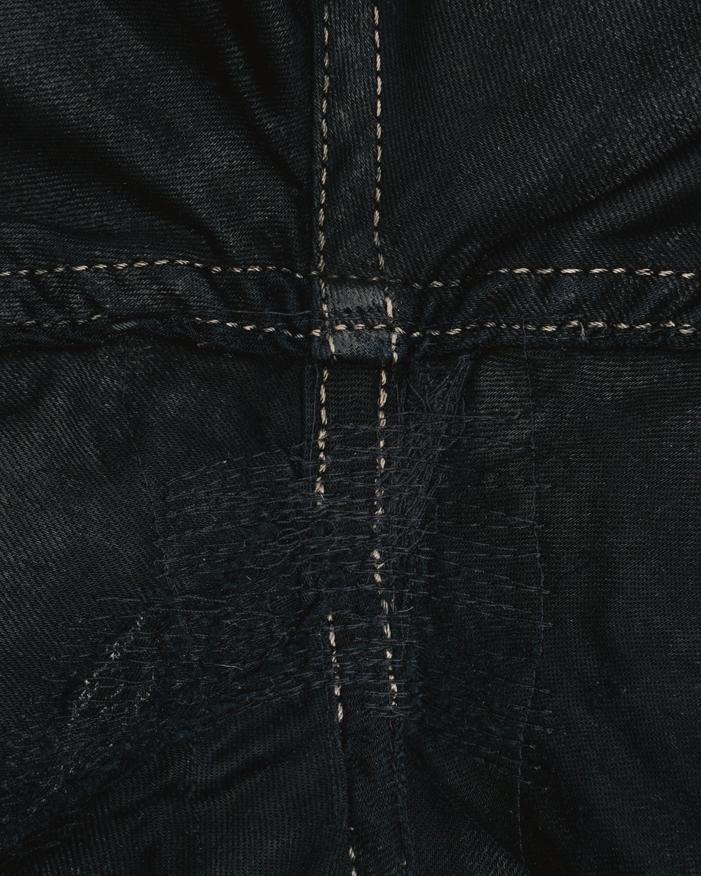 Rick Owens DRKSHDW SS15 "Faun" Coated Denim Aircut Pants