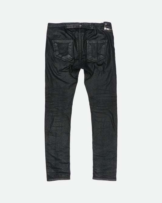 Rick Owens DRKSHDW SS15 "Faun" Coated Denim Aircut Pants