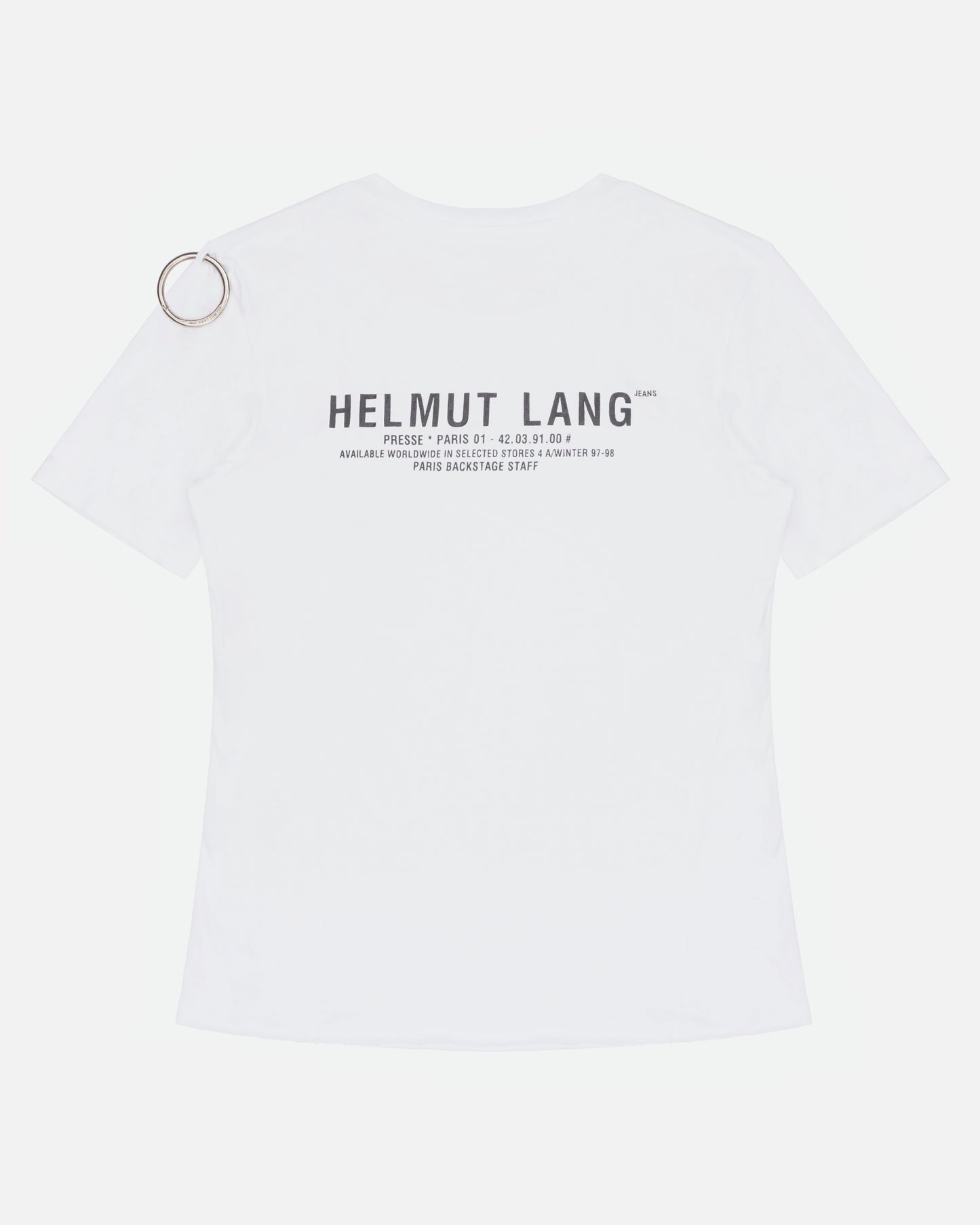 Helmut Lang 1997 Cock Ring Presse Tee