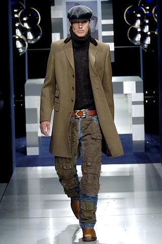 Dolce & Gabbana AW05 Hybrid Denim Cargo Pants