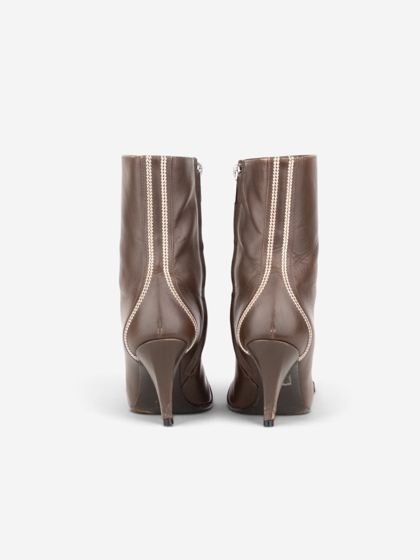 Dior by Galliano AW05 ‘Detective’ Embroidery Kitten Heel Ankle Boots – product view 4