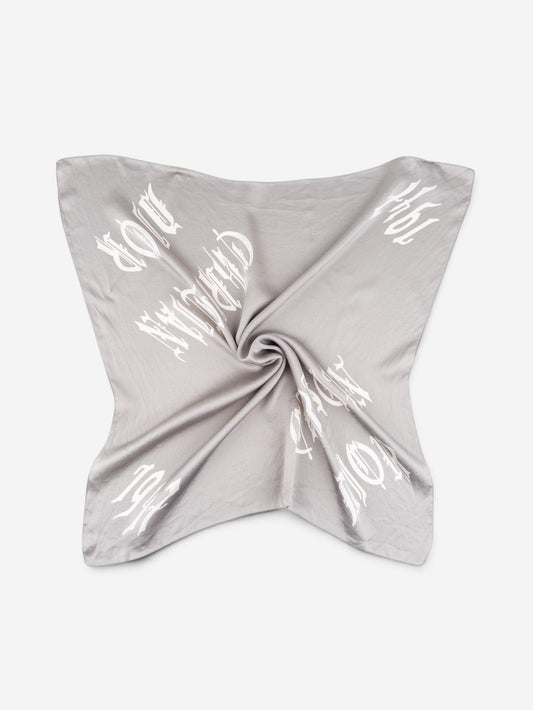 Dior by Galliano SS02 Chiffon ‘Gothic’ Logo Neckerchief Scarf – view 2