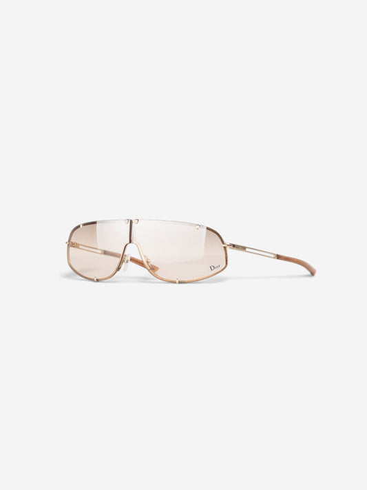 Dior by Galliano AW00 'Cossack' Wrap Mask Shield Sunglasses – angled view