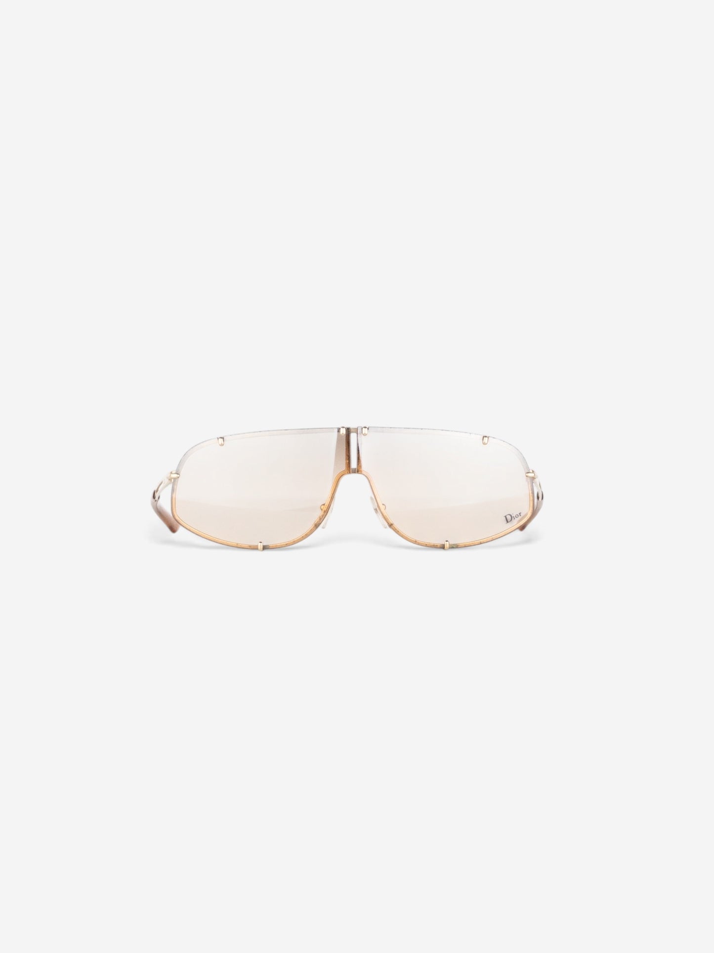 Dior by Galliano AW00 'Cossack' Wrap Mask Shield Sunglasses – front view