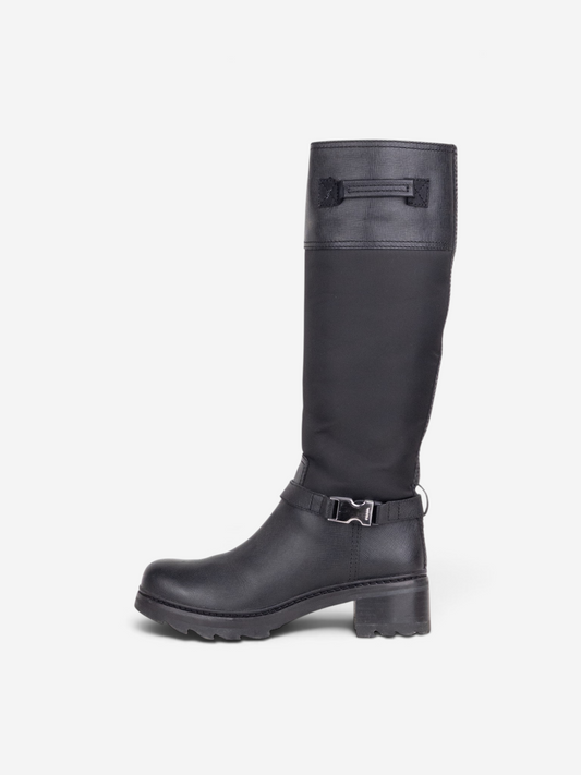 Prada 2000s Hybrid Buckle Biker Boots – side view