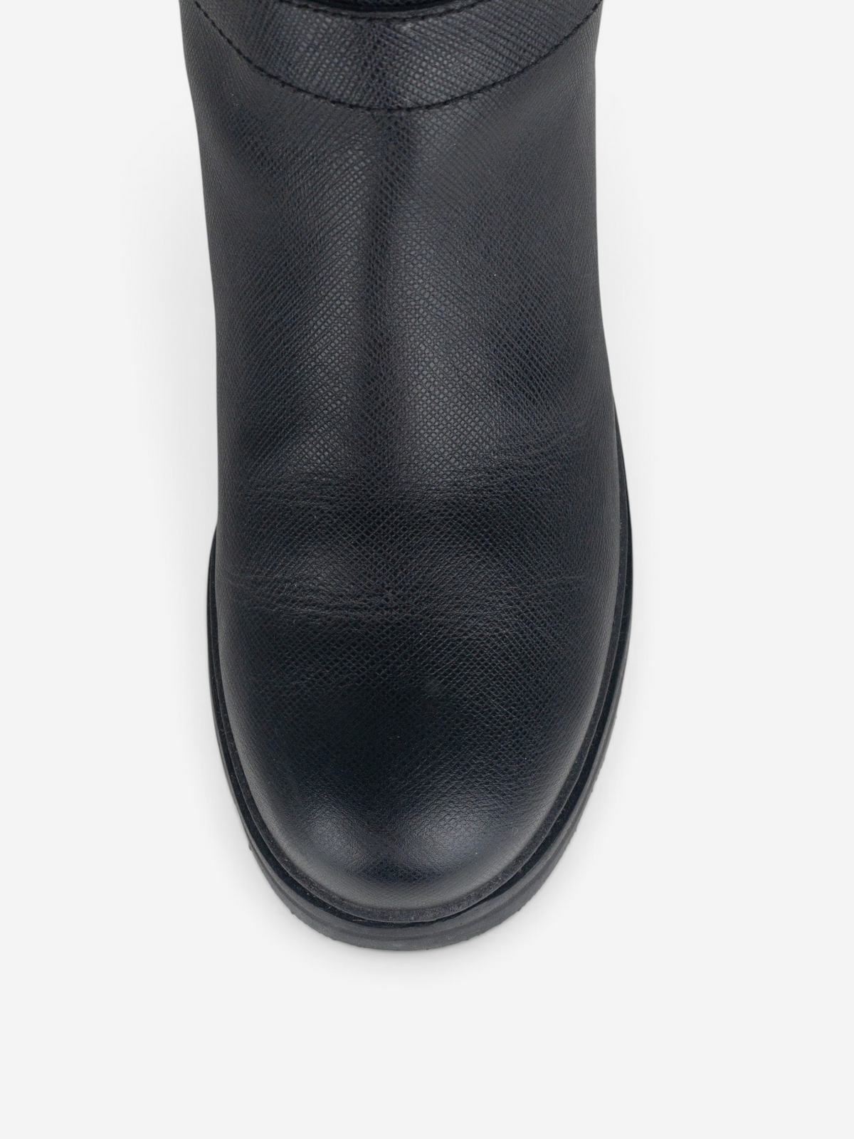 Prada 2000s Hybrid Buckle Biker Boots – toe detail