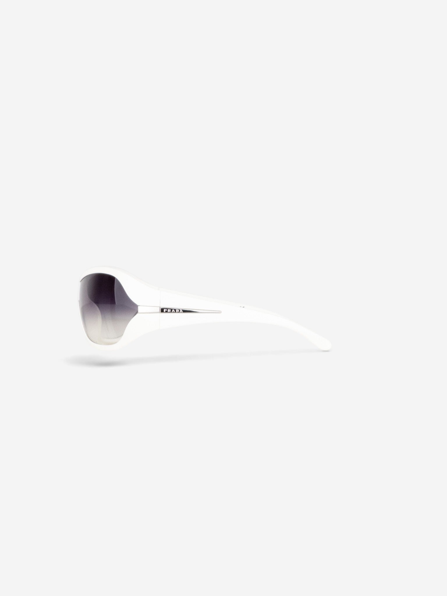Prada 2000s 'SPR12G' Sports Wrap Mask Shield Sunglasses – side view