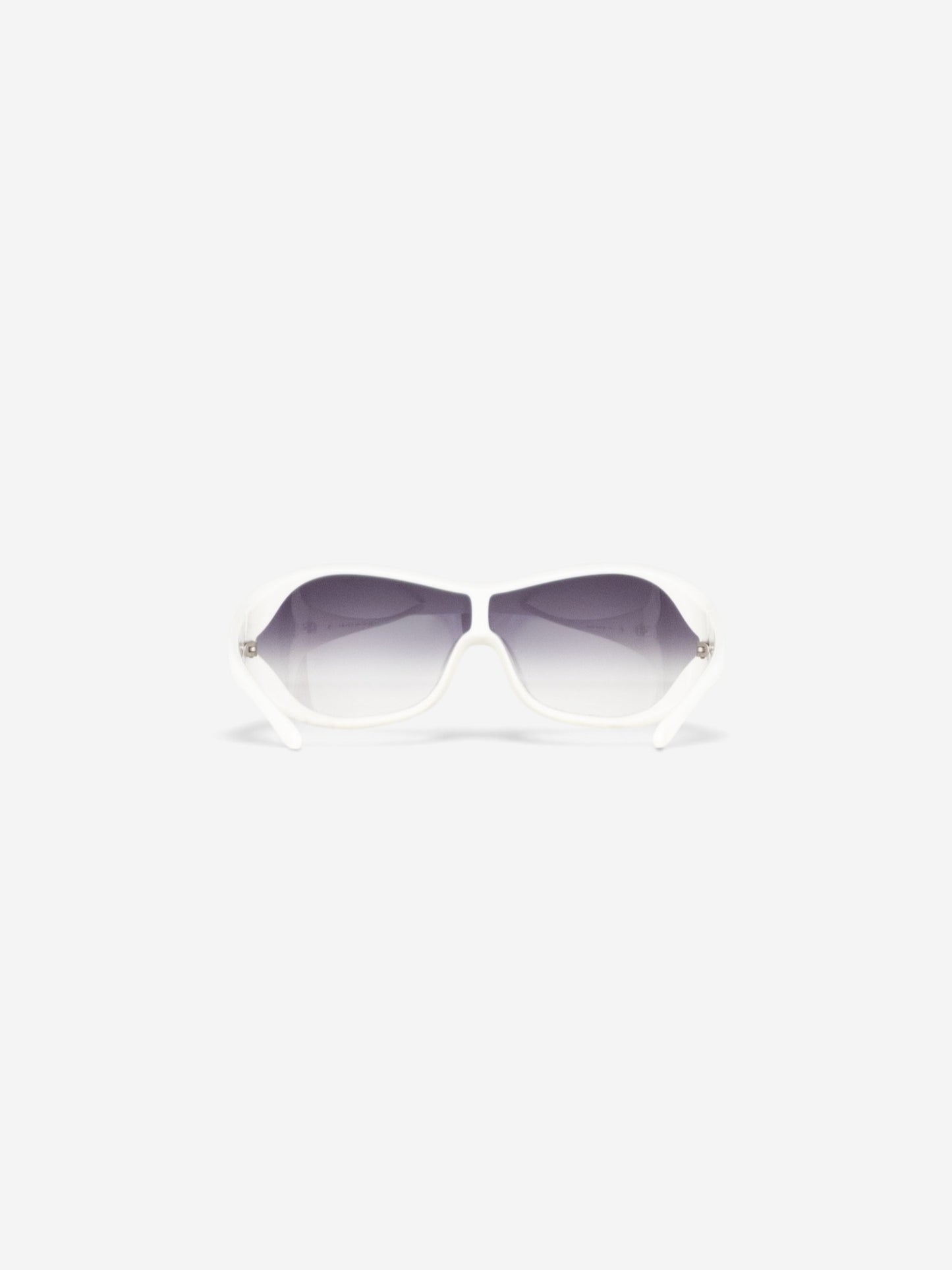 Prada 2000s 'SPR12G' Sports Wrap Mask Shield Sunglasses – back view