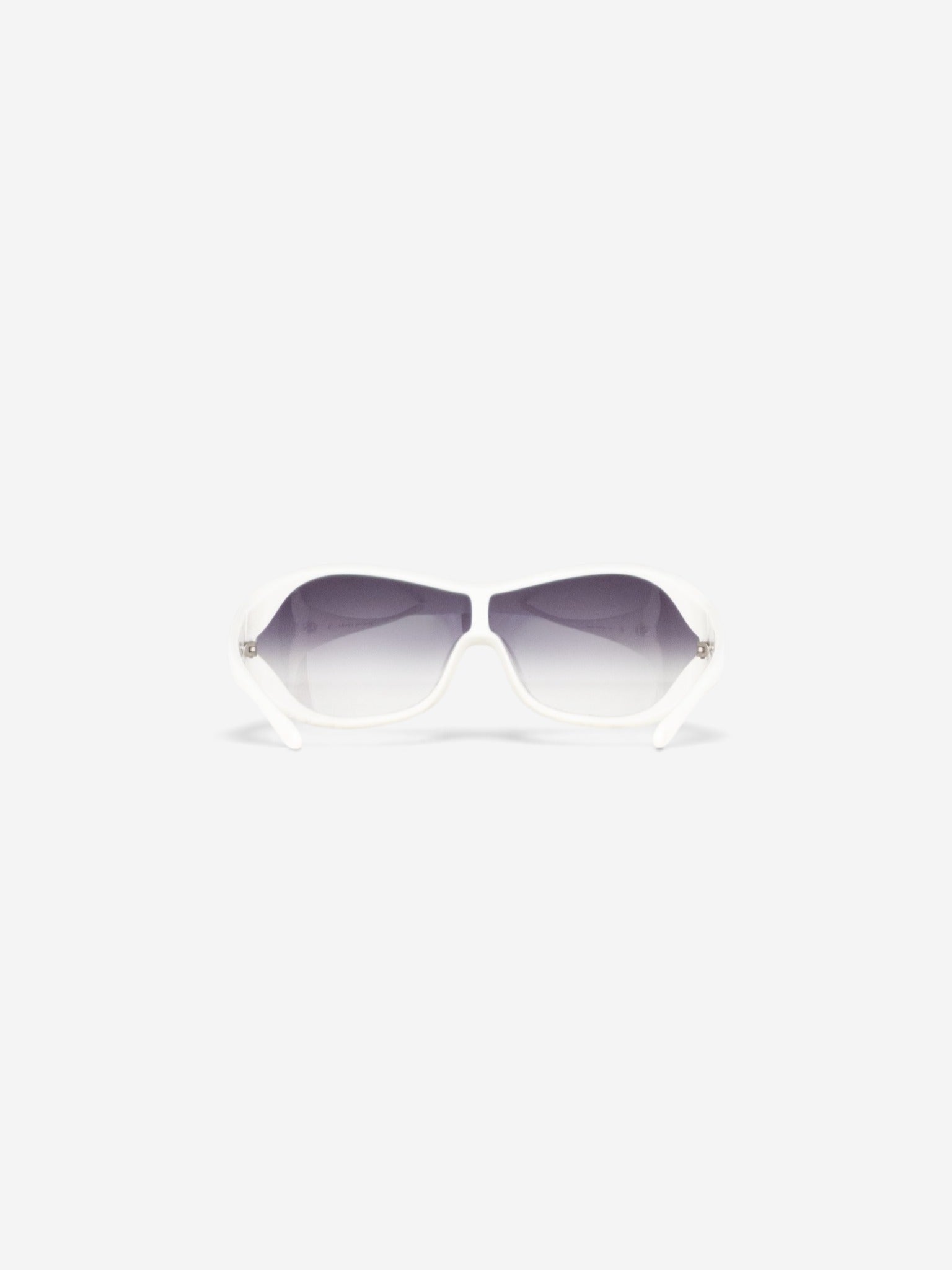 Prada 2000s 'SPR12G' Sports Wrap Mask Shield Sunglasses – back view