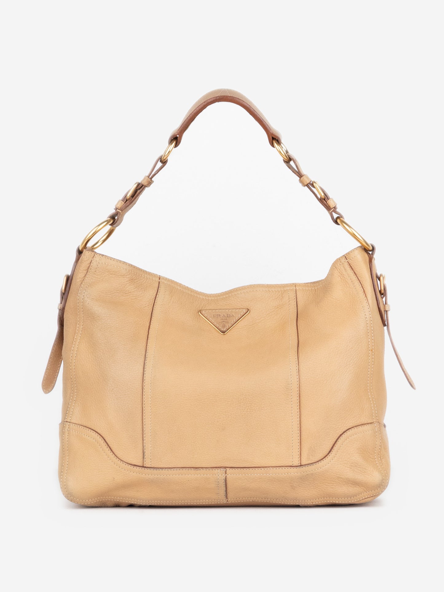 Prada 2000s Cervo Sacca Hobo Shoulder Bag