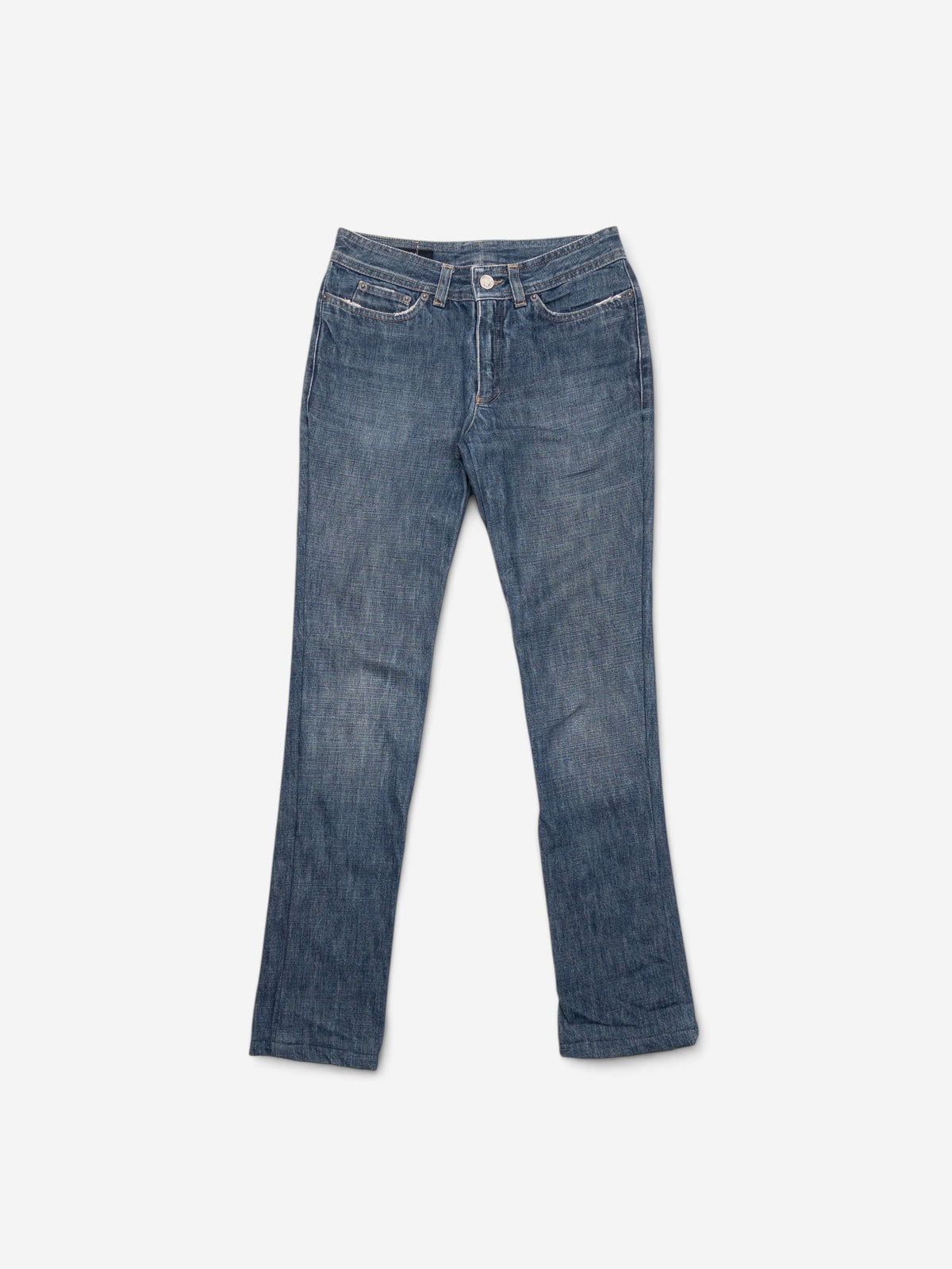 Gucci by Tom Ford SS02 Flared Sanded Bootcut Denim Jeans – front view