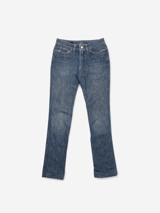 Gucci by Tom Ford SS02 Flared Sanded Bootcut Denim Jeans – front view