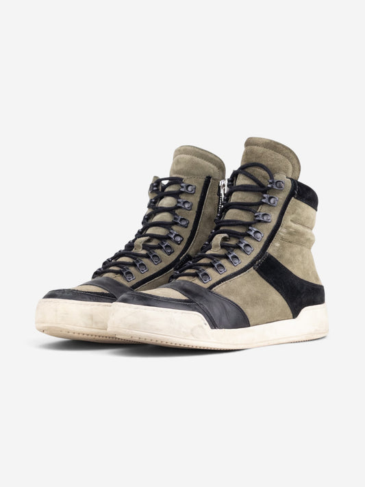 Balmain x H&M AW14 Basket High-Top Sneakers – front view