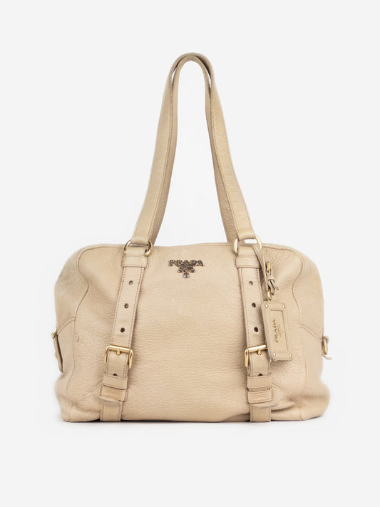 Prada 2000s Bauletto Shopper Shoulder Bag