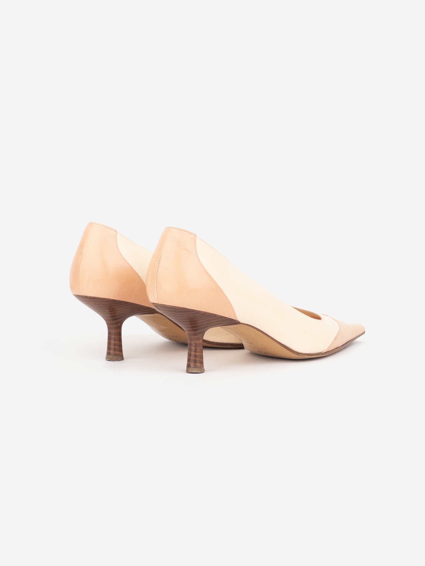 Chanel by Karl Lagerfeld 2010s Cap Toe CC Pump Kitten Heels