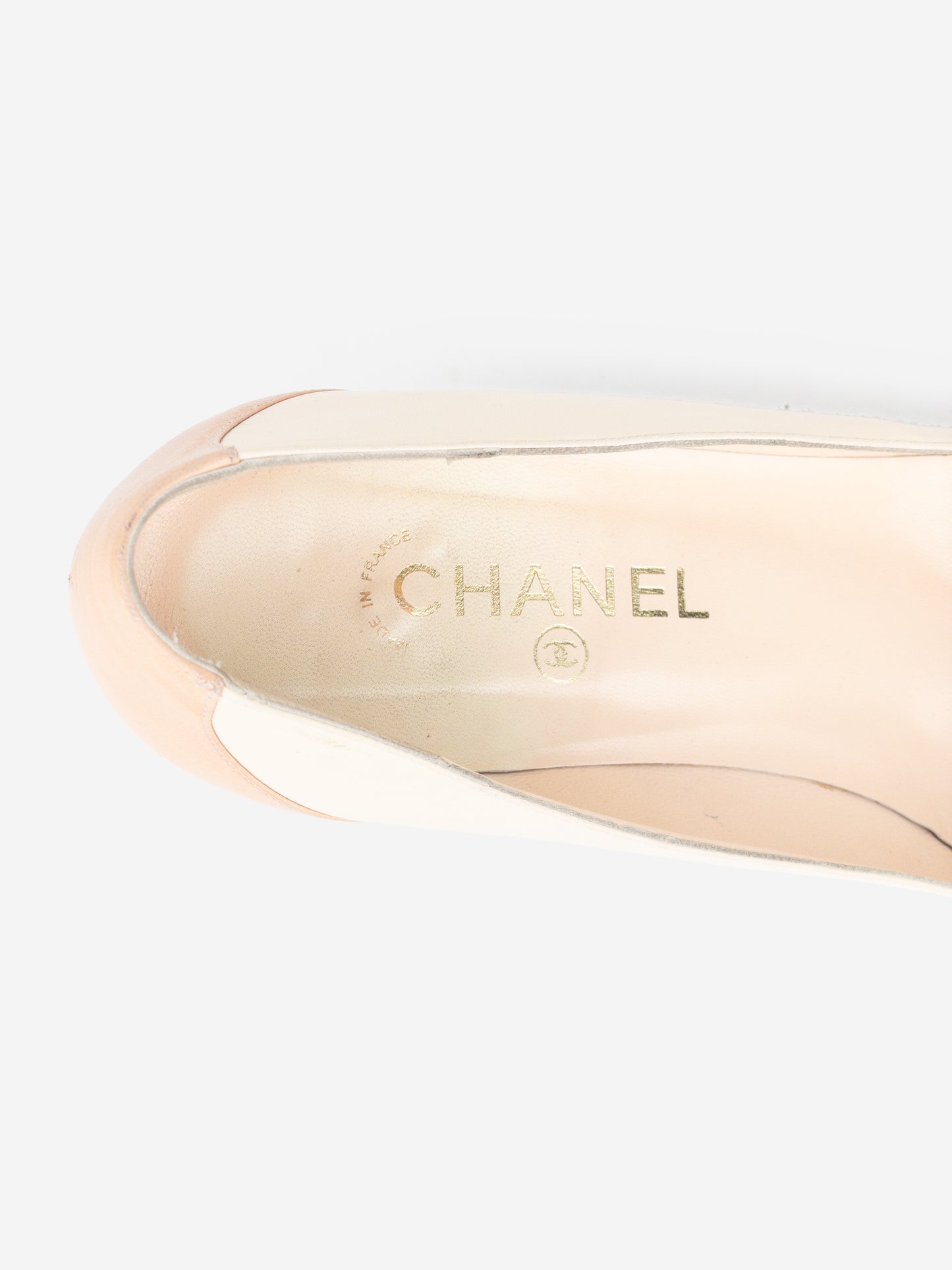 Chanel by Karl Lagerfeld 2010s Cap Toe CC Pump Kitten Heels