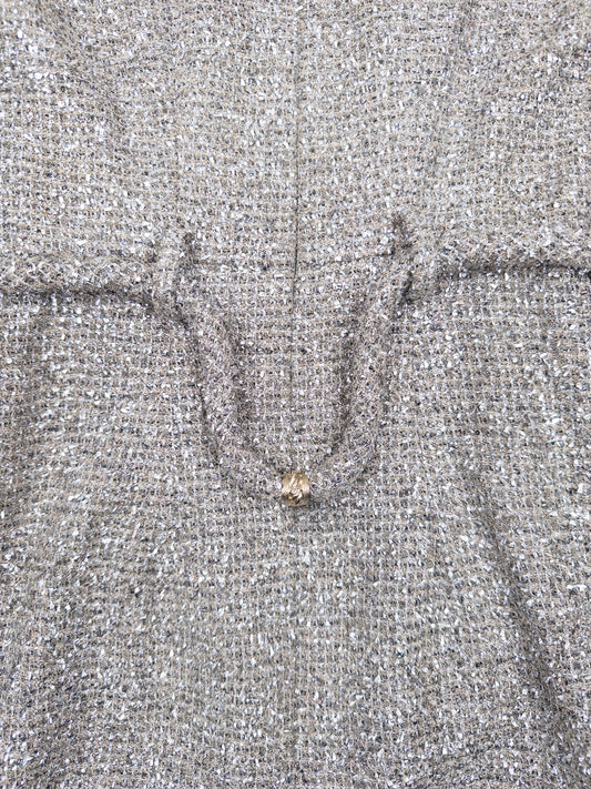 Chanel by Karl Lagerfeld C18 ‘Greek’ Metallic Tweed Tassel Mini Dress