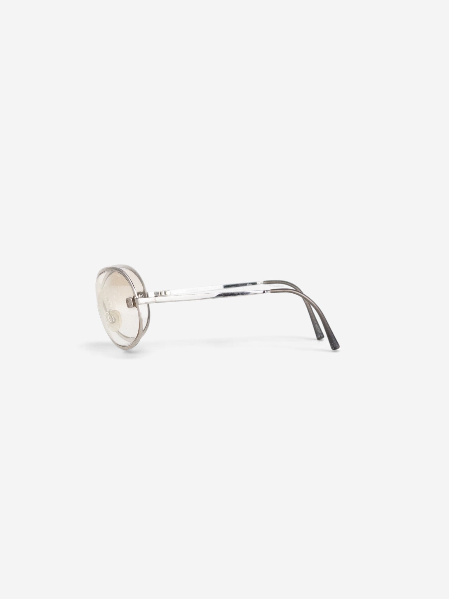 Chanel by Karl Lagerfeld 2000s '4030' Aviator Wrap Mask Shield Sunglasses – side view