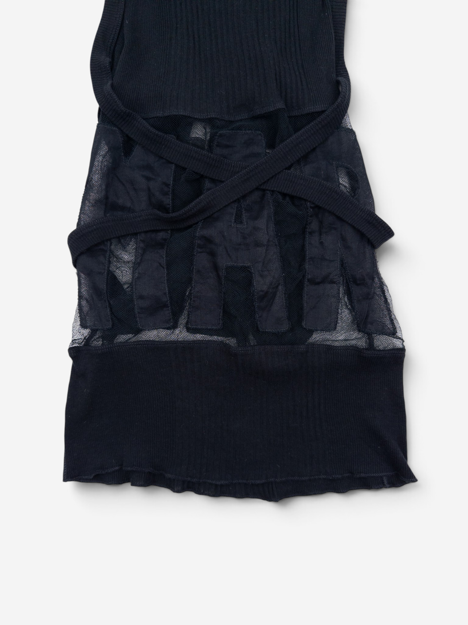 Jean Paul Gaultier 1990s Transparent 'Marcel' Bondage Tank Top – bondage strap detail