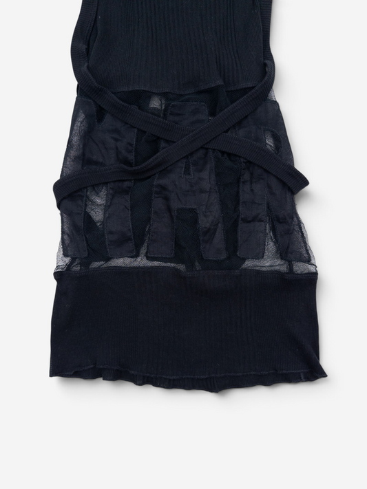 Jean Paul Gaultier 1990s Transparent 'Marcel' Bondage Tank Top – bondage strap detail